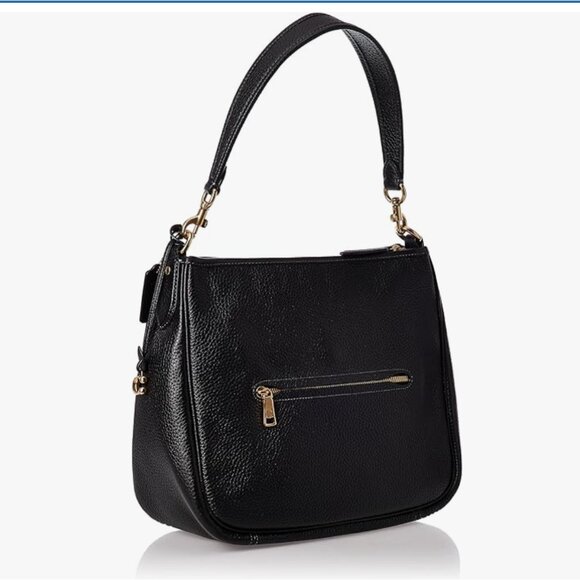 Coach Cary Shoulder bag.  Black with gold hardware - Picture 12 of 14